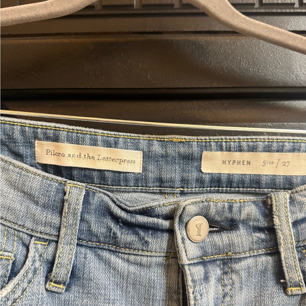 Anthropologie Women's Light Blue Jeans with Hem Details - Picture 7 of 10